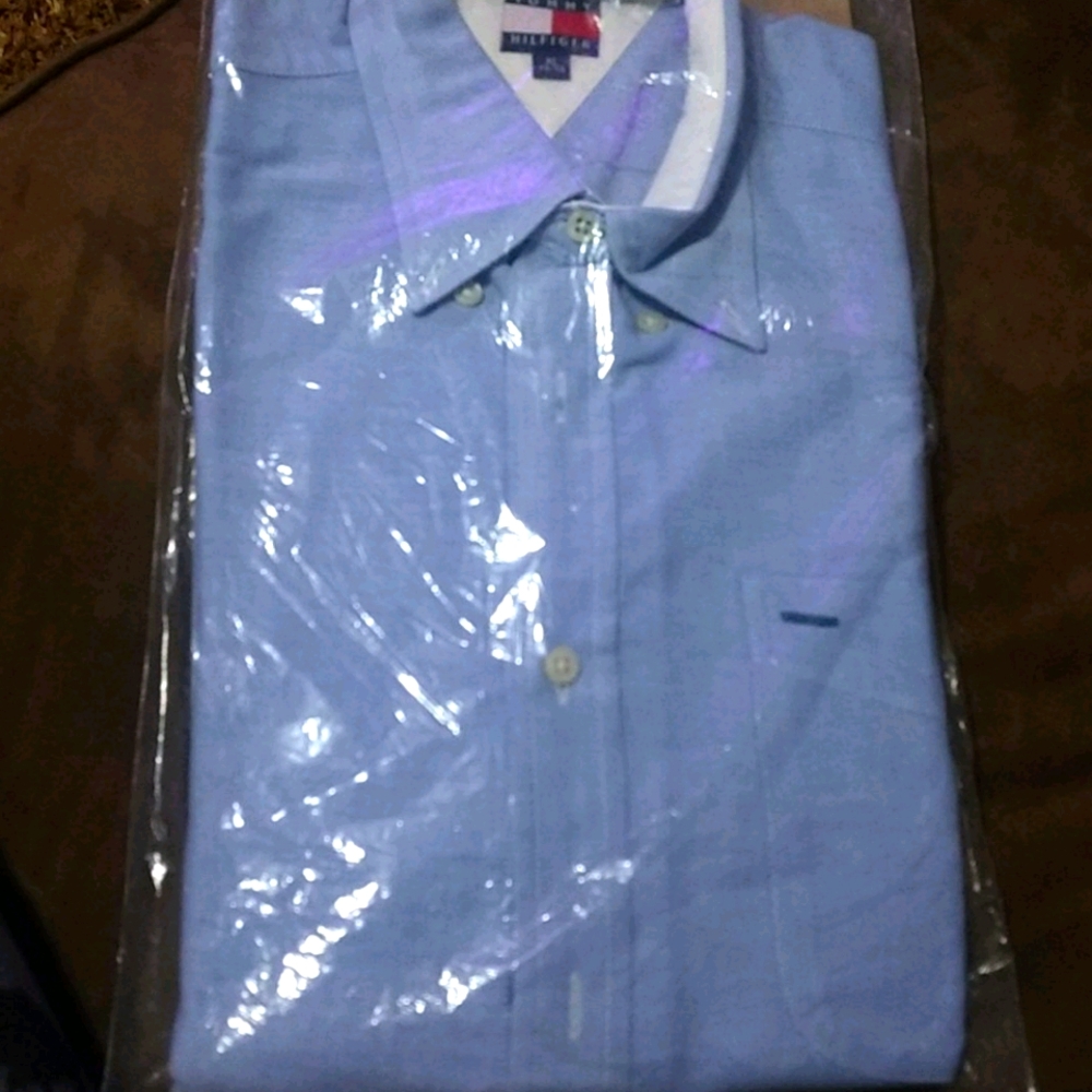 NWOT Brand new Tommy Hilfiger light blue shirt